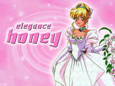  I figured Cutey Honey probably had a wedding dress disguise at some point - and she did. Here's her Elegance Honey persona.