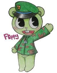 i would go to Happy tree friends world, get Flippy then go to My little pony: Friendship is magic world.