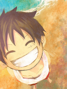 The anime character that I have the most pics of is Luffy from One Piece because he's just awesome.
And One Piece is the anime that I have the most pics of, almost 5000