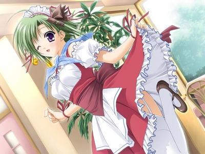  Here's Asa Shigure in a Maid outfit (Shuffle!)