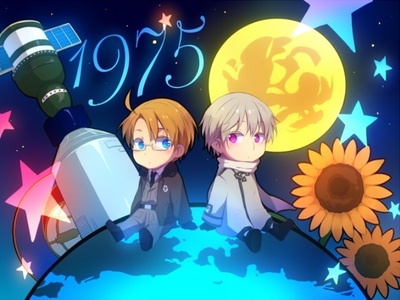 Two words my friend SPACE RACE!
I am the biggest Astronomy nerd! I love Neil Armstrong, I love Sputnik, I love the awesomeness of everything of space discovery in that time period. (Well except for some of the sad space stories like Laika, and other astronauts).

But I really want to see it in Hetalia! :D
