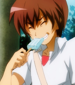  Keiichi-kun looks kind of happy and cool in this picture!