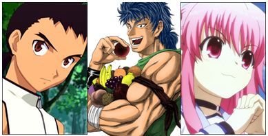 I think the only person I'd need would be Kenshi Masaki from Tenchi Muyo: War on Geminar.  Seriously, by the time you ask him if there's anything you can do to help, he'll already have caught and cooked dinner and put up a shelter.

But, since there's two more slots available.  I'd pick Toriko.  He's a little redundant in that he'd be great at catching and cooking food and fighting, but the more muscle, the better I guess.

Last, how about Yui from Angel Beats?  I'd want to be stranded with at least one cute person, and she could scream really loud for help.