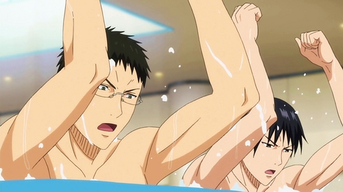 Pool training from Kuroko no Basuke...
Hyuuga and Izuki ;p
