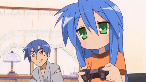  I am watching Lucky Star! =w=