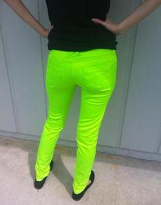  Super Bright Blinding Neon Green!!! ( the color of these pants)