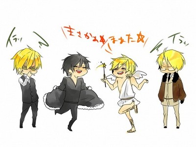 There are so MANY crossovers out there. Hmmmmmmm~ how about this one. Durarara!! and Hetalia