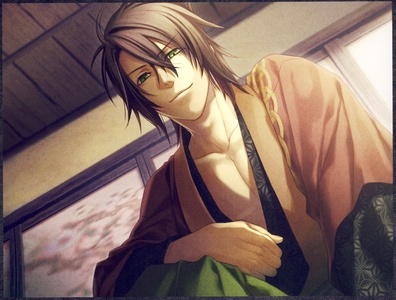 Okita Souji
Why ?
'Cause he's:
-awesome 
-sexy
-nice, cheerful and sarcastic with an evil twist
-he can kick ass!
-loves to play around
-his voice his awesome 
-he'll kill you if you talk bad of Koundo-San XD
-he's hilarious !!