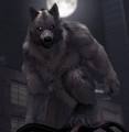  I think of a big strong ,fast , athletic animal with big & strong teeth and claws. "thinks of a dire loup & black wolf"