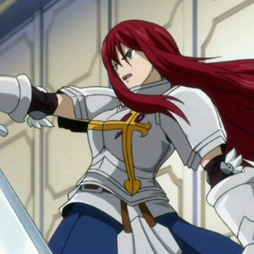 Erza Scarlet~

I find her really admirable because she cares for her friends and comrades deeply and would do anything to protect them, and that's why she trained to become stronger.   I also like her because she's a great fighter, courageous, loyal, protective and awesome :) 