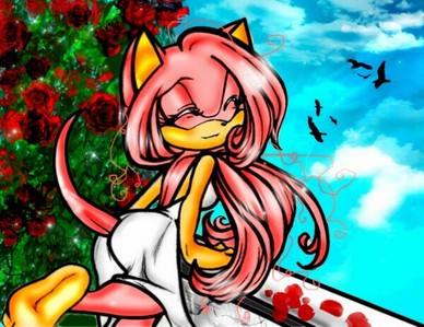  I'm Amy Rose cause I Amore all the Hedgehogs.....but sonic the least.......PIE!!!