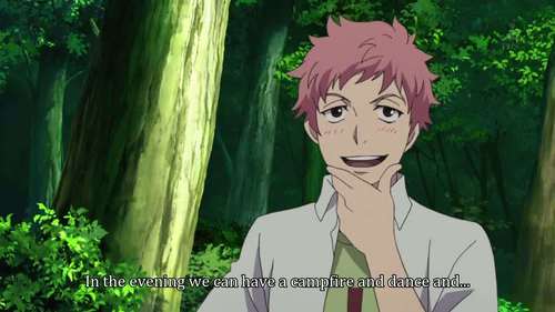  Renzo Shima from Ao No Exorcist. Brown to pink. Pink..