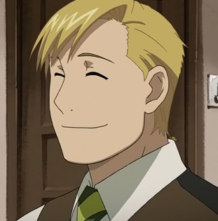 I've never seen him before and was just perusing through pictures of Full Metal Alchemist characters, but I'd have to say that I oso, oso de a strong resemblance to Alphonse Heiderich. I'm about half German for one thing and have been to Germany. I'm planning on catching up with FMA once I'm finished with Soul Eater.