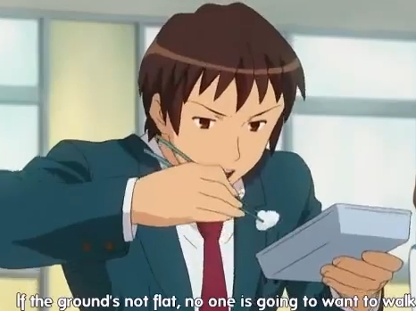 All righty here is Kyon-kun from The Melancholy of Haruhi Suzumiya eating!