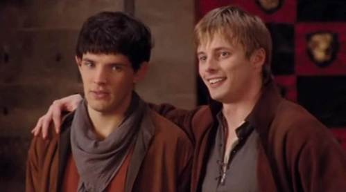  Yay! I'm looking vorwärts-, nach vorn to it. I hops it's Arthur that Merlin reveals his magic (oo-er) to, because it will be interesting to see how he reacts. *Sighs* I'm really going to miss this show. :(