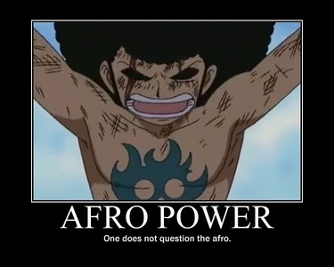  Luffy and his 'fro
