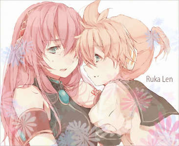 My favorites are Luka and Len. I think they have some of the prettiest music and voices. I wish some more people had them sing songs together to be honest. I think their voices would be nice together in a song.

[I do not like them as a couple but I wanted a picture with my two favorites in and this is the only one I had on this computer.]