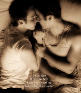  Klaine's first time then one of my प्रिय songs quoted in between them.