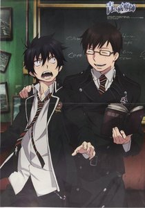i just finished the anime so i must post the twins from ao no exorcist xD
rin and yuki :D
