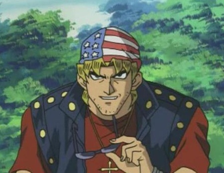  Keith-san from Yu-Gi-Oh! is berkata to be in the original Anime series.