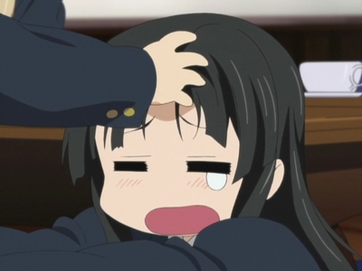  Mio-chan is awkward and cries over the weirdest things! And she looks like this... This is, like, hilarious! :)