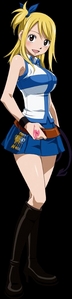  One of my お気に入り characters is Konata Izumi from Lucky 星, つ星 voiced Aya Hirano, who also does Lucy from Fairy Tail.