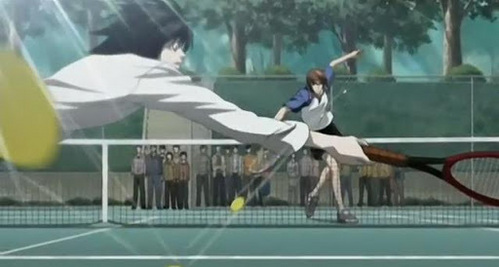 L and Light playing tennis~!!