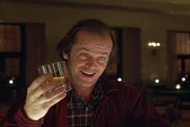  Jack drinking in "The Shining".