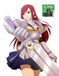  I would look like as Erza Scarlet... Die hard Фан of her!! "cause She's my Избранное character in fairy tail...