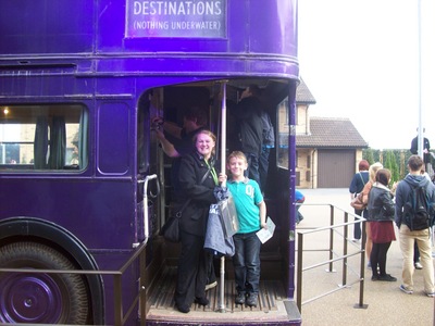  Apart from Snape my biggest Obsession would be my son Jack he is 8 years old and he is my world. Here we are standing on the Knight Bus @ HP Studio Tour