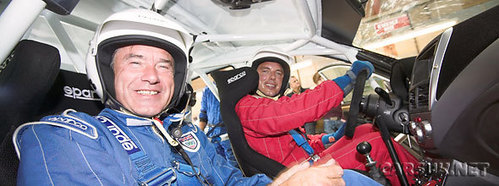 John Barrowman in a car for Top Gear :) 