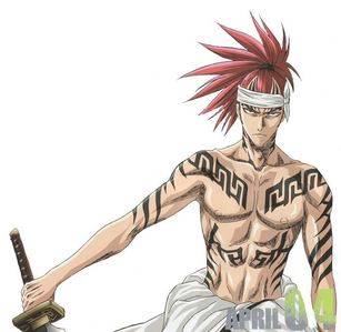  Renji Abarai from Bleach :3 I'm surprised no one has geplaatst Grell Sutcliff... o.0