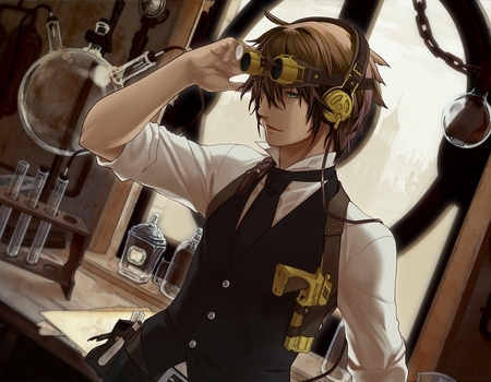 IDK what anime this is, but I love Steampunk stuff!
