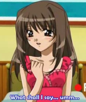  animê girl smiling all righty,here's Yagami Natsumi-chan smiling!~