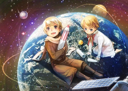 The Hetalia version of the Space Race is now my screensaver?... 