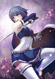  Sayaka Miki's healing powers would allow her to get back up on her feet within seconds. She wouldn't die from it even if she didn't have healing powers as she is a Puella Magi (unless the bullet hit her soul gem.)