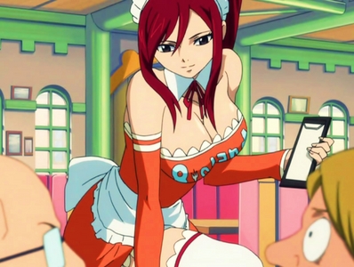 :DDDDD

YOU HAVE NO IDEA HOW MUCH I'D LOVE THAT.

I have TONS of fictional crushes and if anyone was to do that? HOT DAMN. And my reactions to each may all be different depending. But some may be the same.

Let's see. I'll pick two characters out of my list.

Erza Scarlet. I would let her do whatever she wants. 
She could chain me up for all I care. XD

Marisa Kirisame? I may be surprised but then again I may not be. Considering her nature to be playful. Let's just say she would have more than she bargained for. XD

Yozora Mikazuki or Shizuku Sangou? I would let them do whatever they wanted. xD Or I may ravish them like a delicious banquet. xD

And the list goes on.

The image is of Erza Scarlet. *drools*