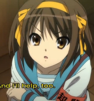  Haru-chan from The Melancholy of Haruhi Suzumiya is my all time paborito but I have a lot of other favorites as well.