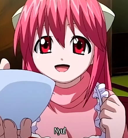  All righty well Nyuu-chan in Elfen Lied does have pink-ish hair!