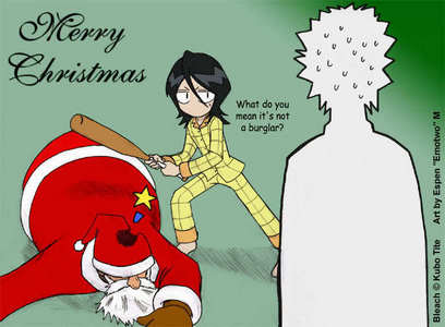  This! This cracks me up so much... Ichigo: That's Santa, anda idiot!