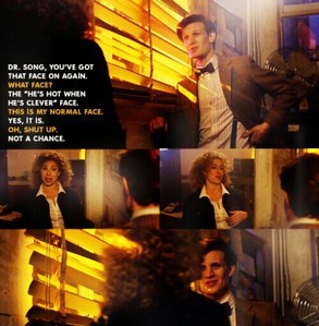 The Doctor and River Song from Doctor Who!