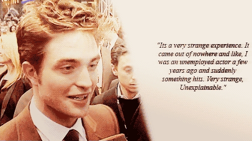 here is a quote my Robert said during an interview<3