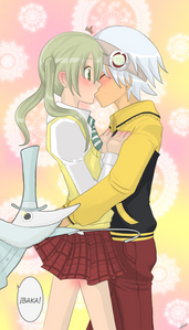  Soul Eater and Maka Albarn from Soul Eater. Fanart picture is sooooo not mine. I wish I could draw like that.