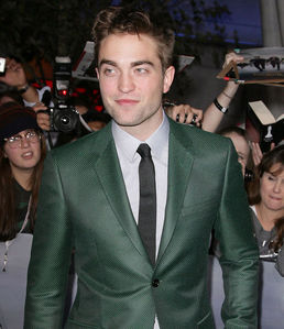  my gorgeous Robert in a green suit at the BD 2 L.A.premiere<3