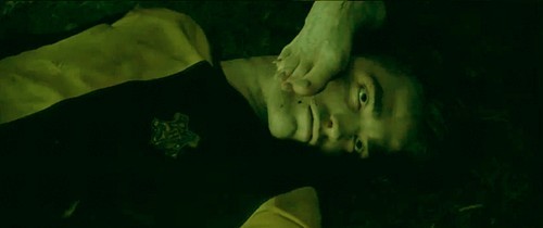  my Robert from Harry Potter,with someone's foot touching his face<3