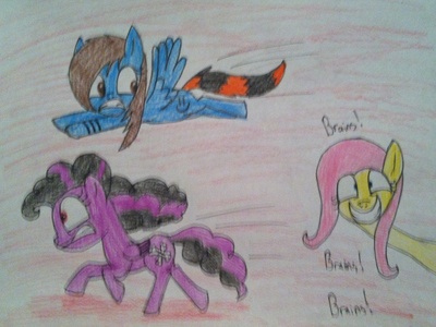Yeah... I drew this after watching Shed.mov with my best friend. I'm the blue one and she's the purple one XD