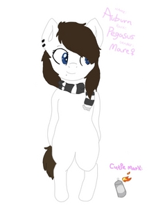 Lol it's hard to see, but here's myself as a pony. Pretty simple. 