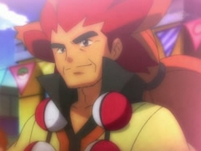  Adeku-san from Pokemon Best Wishes has Red and machungwa, chungwa hair!