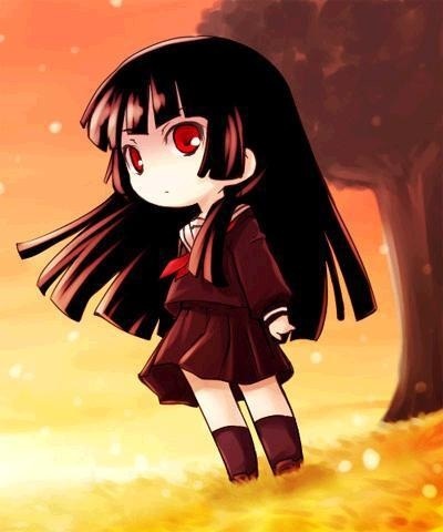 Here's one of my favorite characters.

Enma Ai from Jigoku Shoujo. ^^