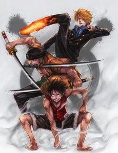  The Monster Trio - Luffy, Sanji, & Zoro - One Piece